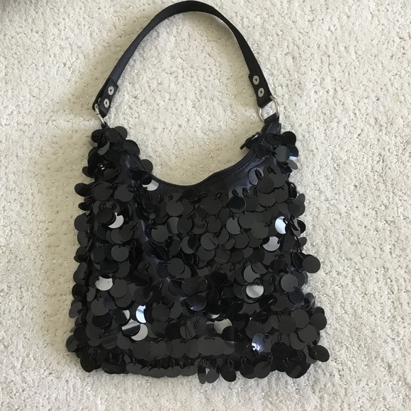 Apt 9 Black Sequin handbag - Picture 1 of 5